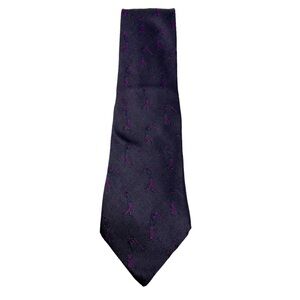Daniel Cremieux Purple with Golfer Design Necktie